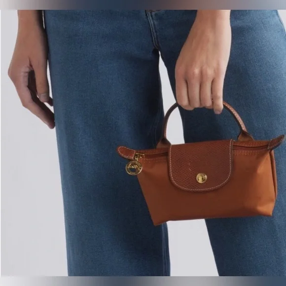 Longchamp Le Pilage Nylon Canvas Cosmetics Case - Picture 2 of 13